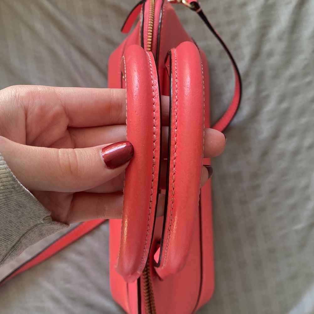 Kate Spade Beautiful Pink Satchel Handbag With Crossbody Strap With Handles - Picture 11 of 14